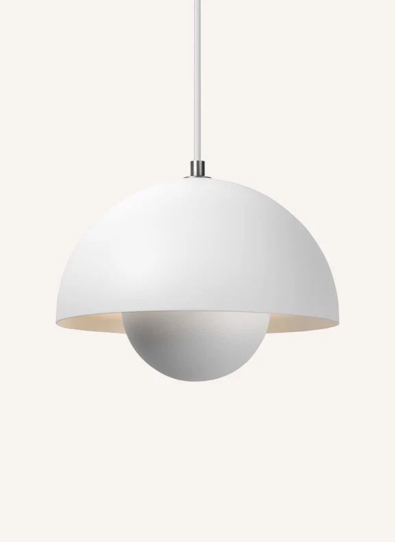 Flowerpot VP1 suspension lamp, Verner Panton | White