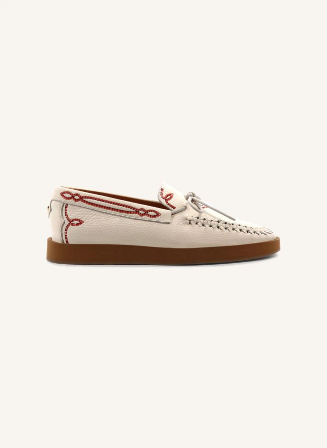 Mocassins Totem Cuir | Crème