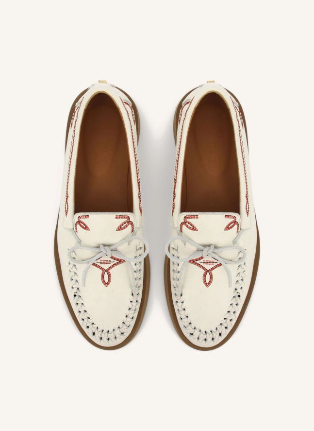 Mocassins Totem Cuir | Crème