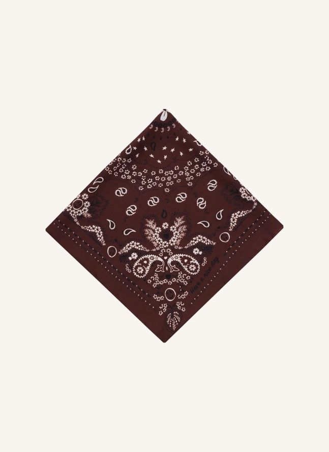 Bandana Small Soie | Marron