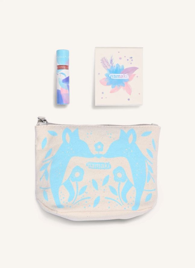 Trousse scintillante Renard | Bleu