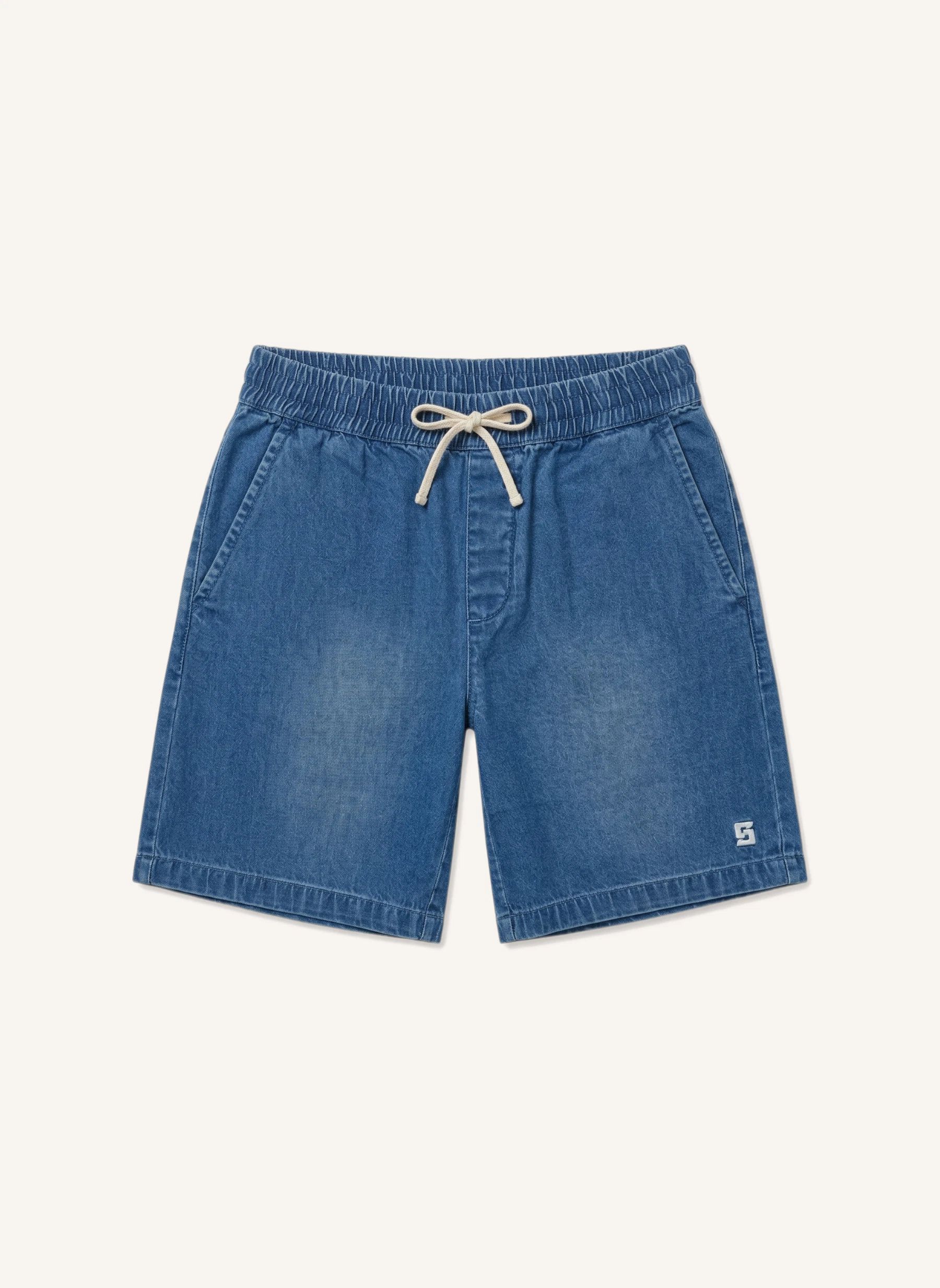 Short Denim Ample Tom | Bleu- Image produit n°0