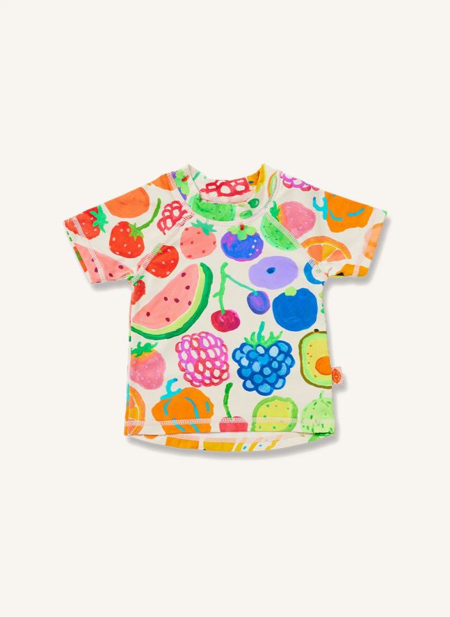 Camiseta de baño Anti-UV Fruits Fibras Recicladas | Crudo