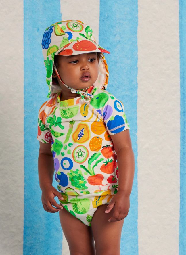 Camiseta de baño Anti-UV Fruits Fibras Recicladas | Crudo