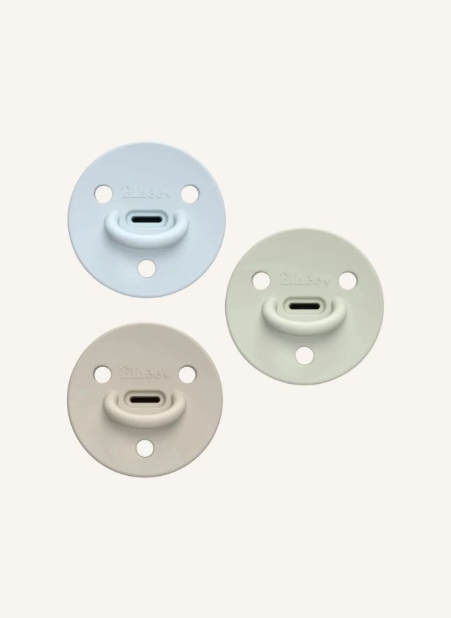 Tétines en silicone médical Choochoo Bobby - Set de 3 | Bleu