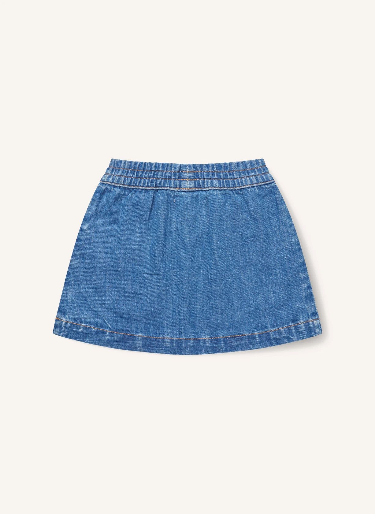 Jupe Denim Coton Bio | Bleu- Image produit n°4