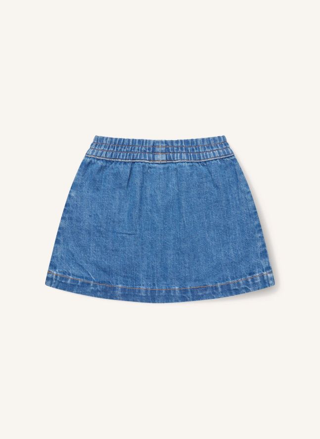 Jupe Denim Coton Bio | Bleu