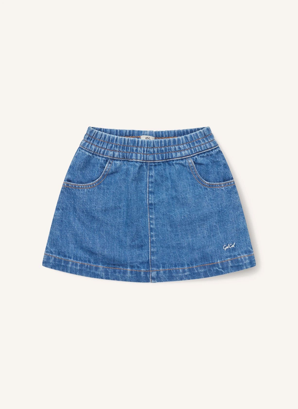 Jupe Denim Coton Bio | Bleu- Image produit n°0