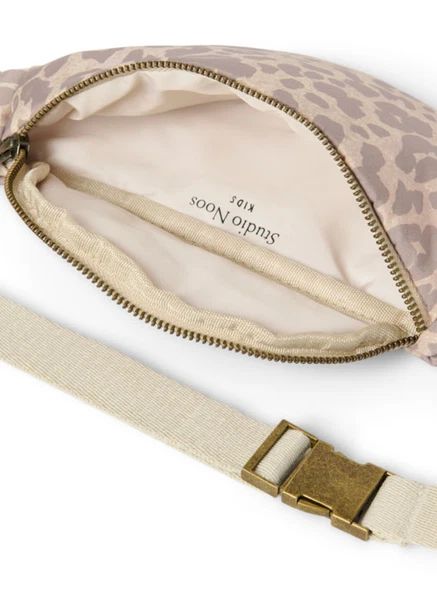 Sac banane enfant Puffy Léopard | Beige