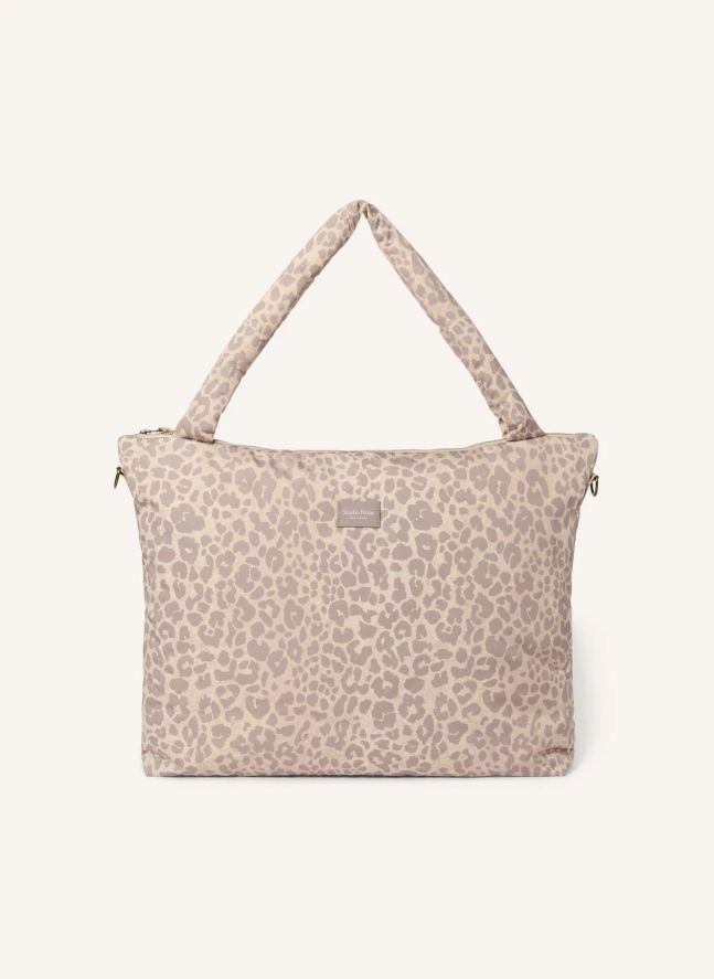 Sac à langer Puffy Léopard | Beige