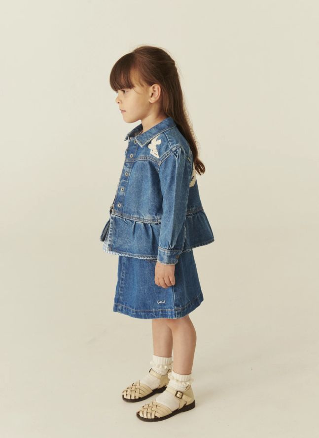 Jupe Denim Coton Bio | Bleu