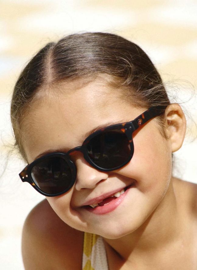 Lunettes de Soleil #C Junior Tortoise | Brun