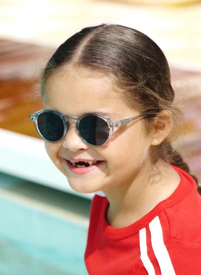 Lunettes de Soleil #D Junior | Bleu gris