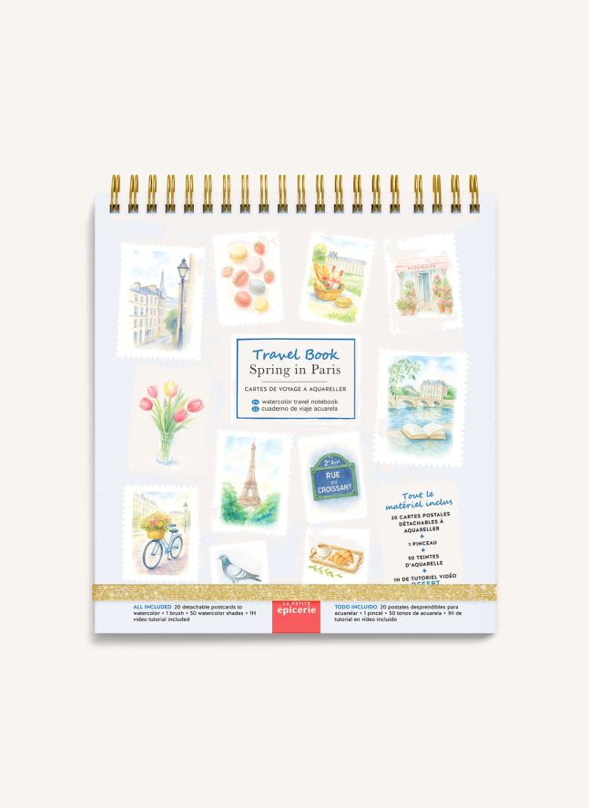 Carnet d'aquarelle - Spring in Paris