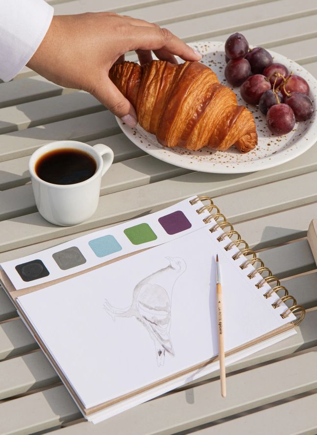 Watercolor notebook - Spring in Paris