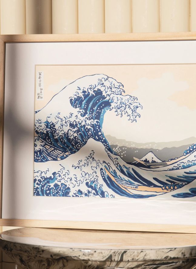 Kit de peinture au numéro - La Grande Vague de Kanagawa