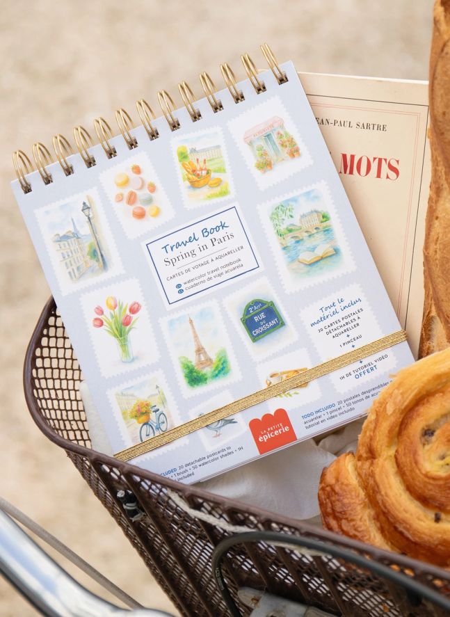 Watercolor notebook - Spring in Paris
