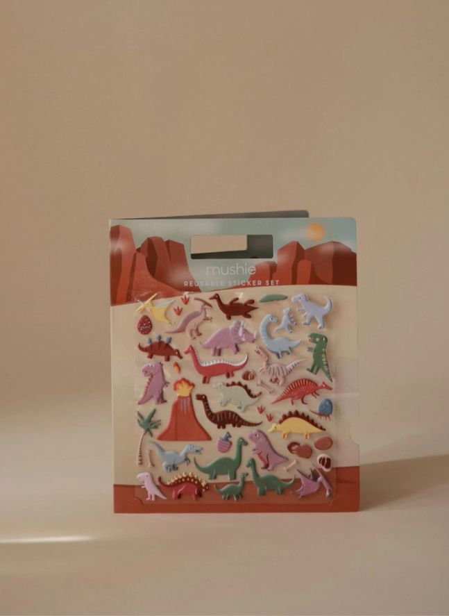 Livre de stickers repositionnables Dino