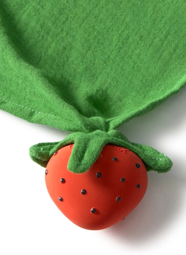Sweetie the Strawberry diaper comforter | Red