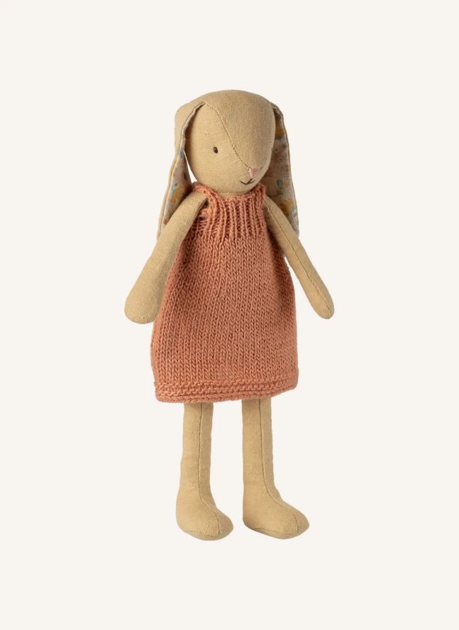 Bunny plush in mesh dress