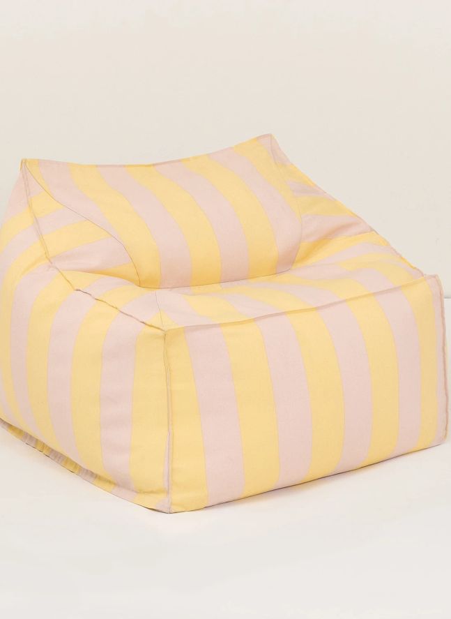 Lenny outdoor pouffe armchair | Yellow
