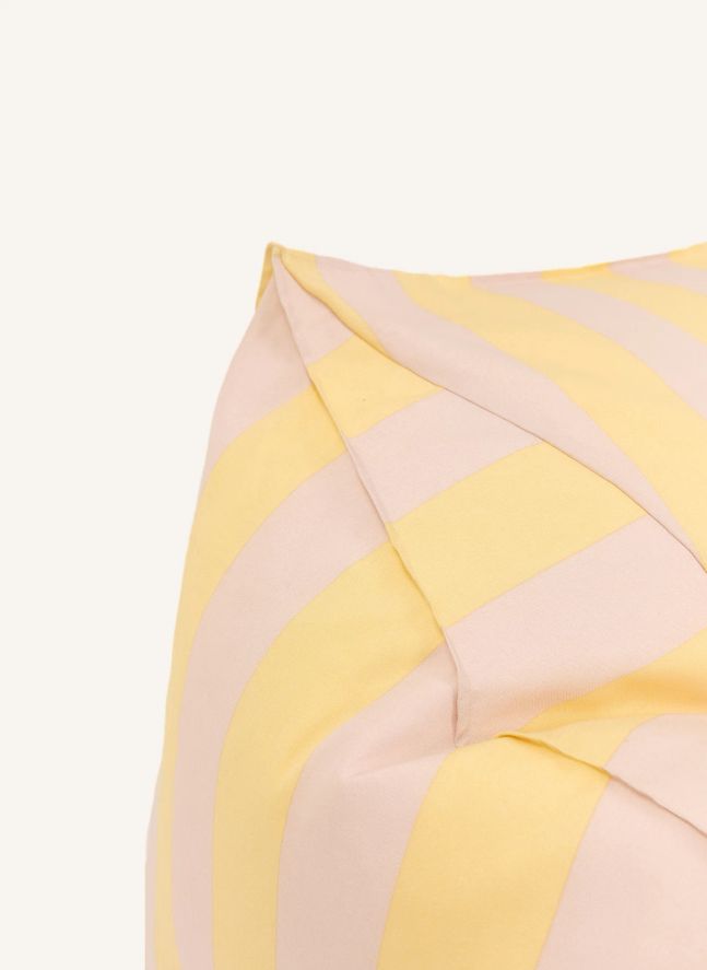 Lenny outdoor pouffe armchair | Yellow