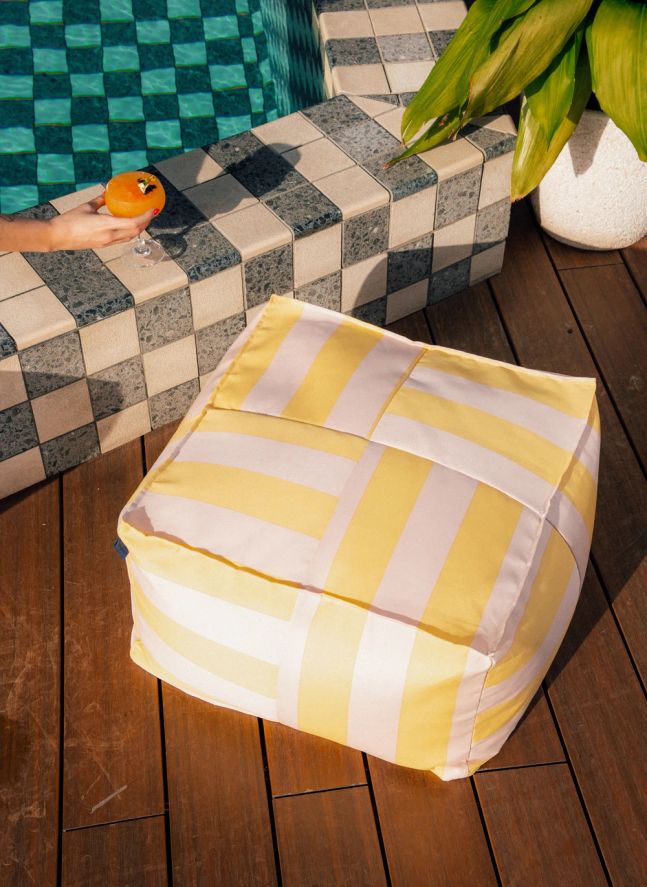 Ottoman outdoor Otto | Yellow