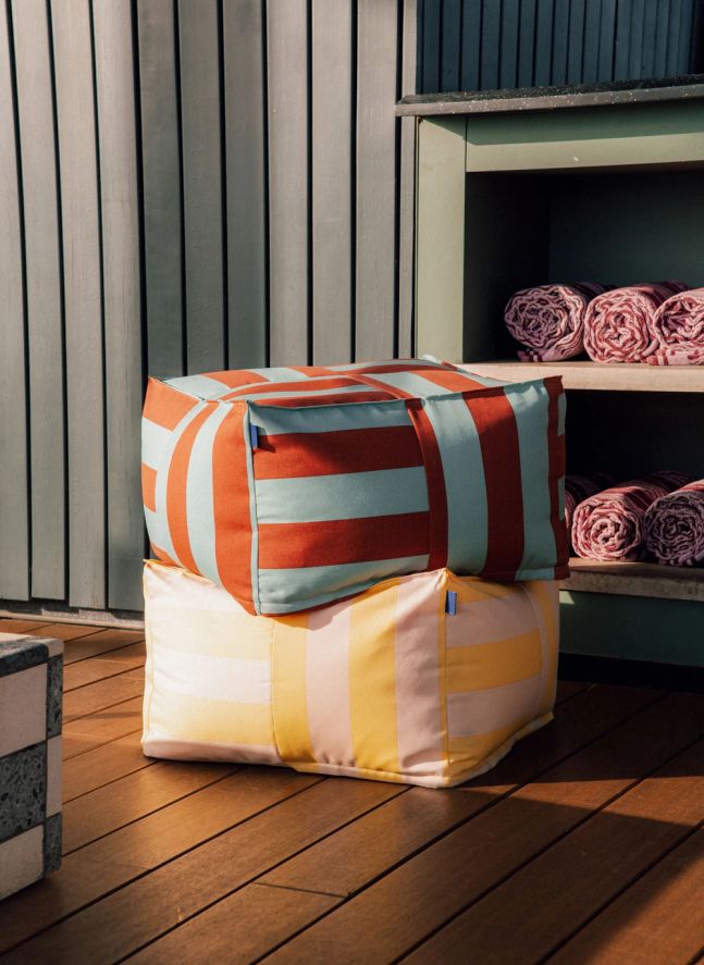 Pouf ottoman outdoor Otto | Jaune