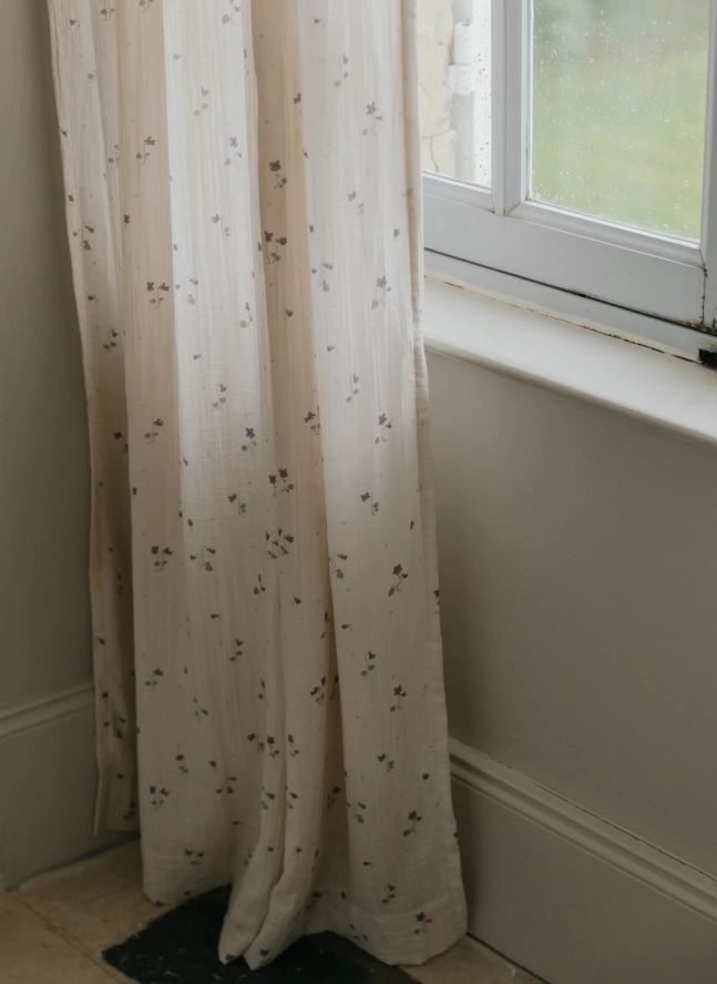 Rideau en mousseline Viola - Set de 2