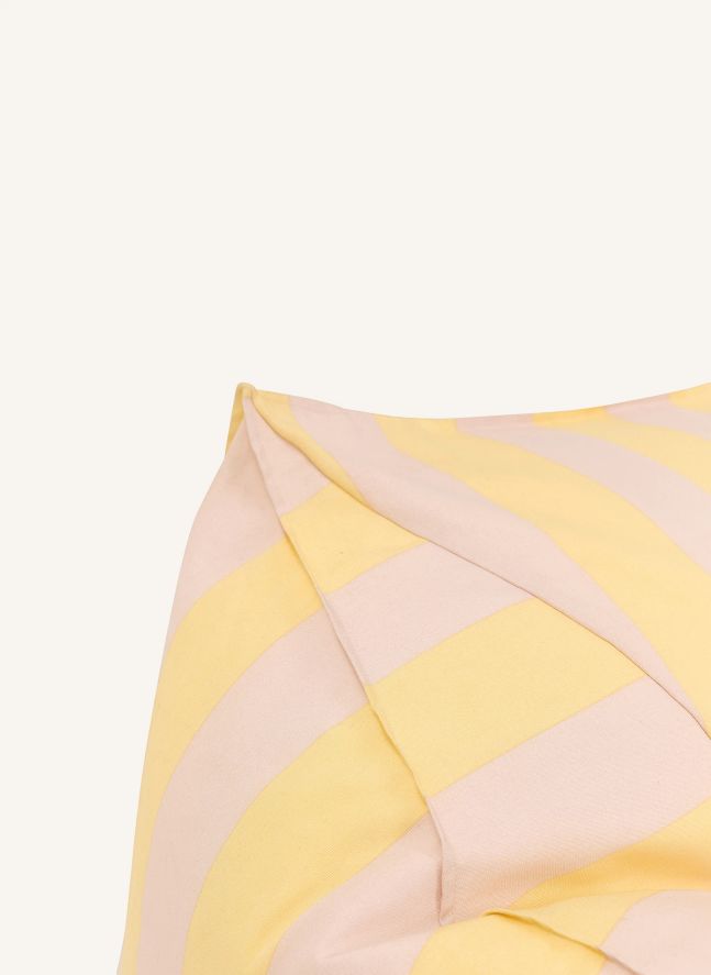 Lenny outdoor pouffe armchair | Yellow
