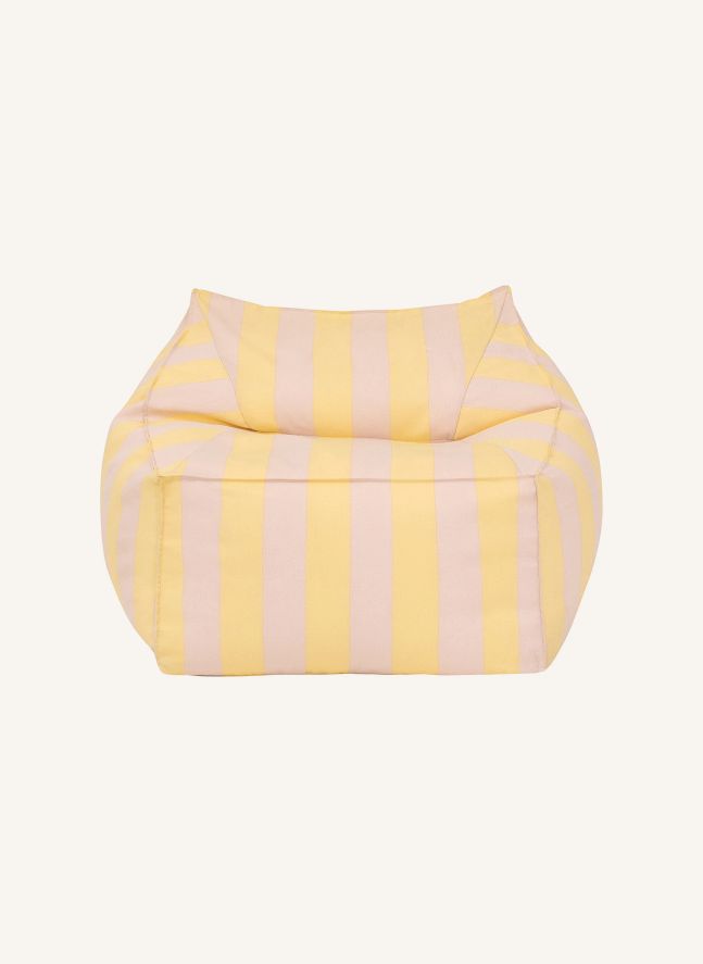 Lenny outdoor pouffe armchair | Yellow