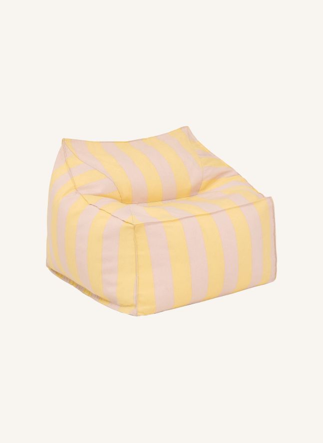 Lenny outdoor pouffe armchair | Yellow