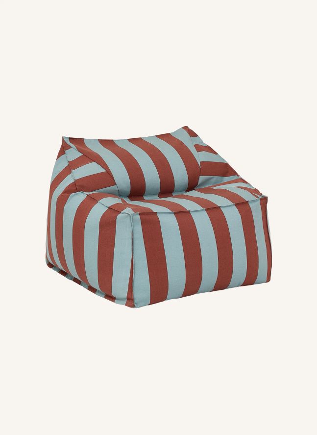 Lenny outdoor pouffe armchair | Toffee