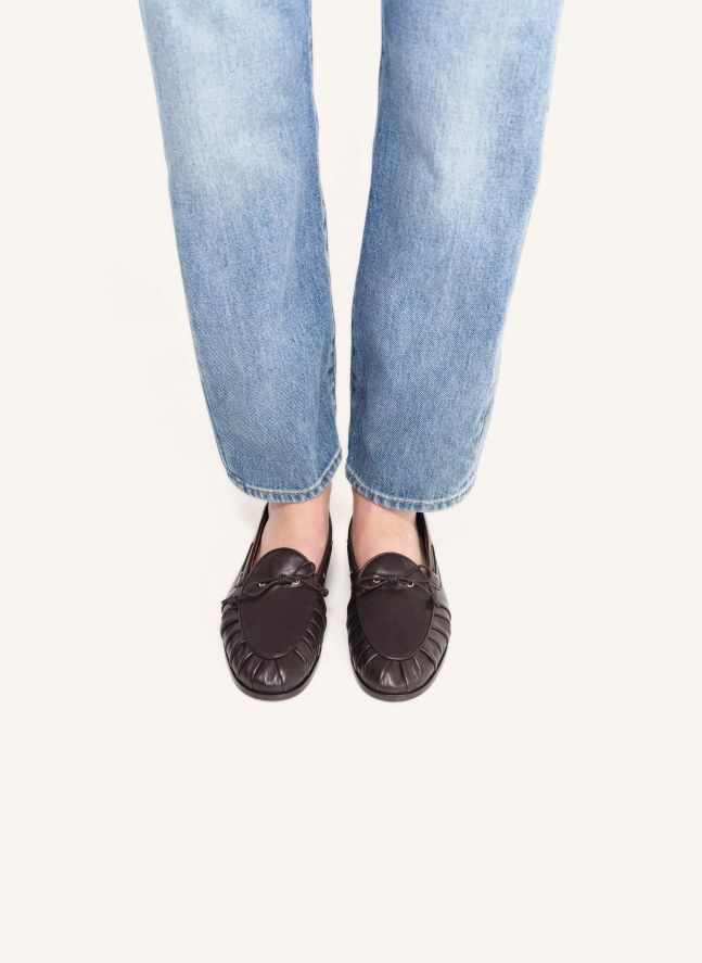 Slippers Como Cuir | Chocolat
