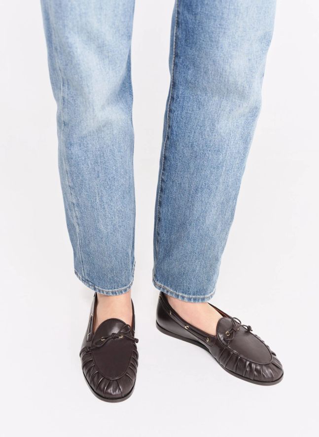 Slippers Como Cuir | Chocolat