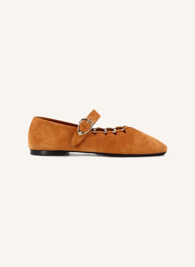 Ballerines Ginger Daim | Camel