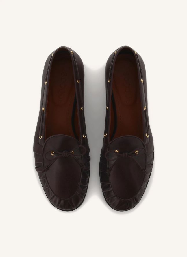 Slippers Como Cuir | Chocolat
