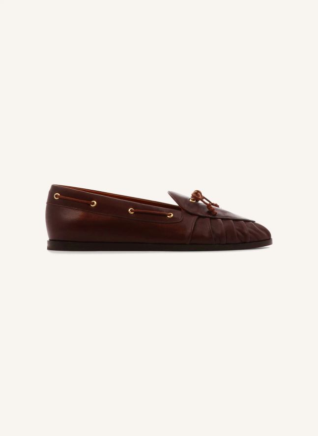 Slippers Como Cuir | Chocolat