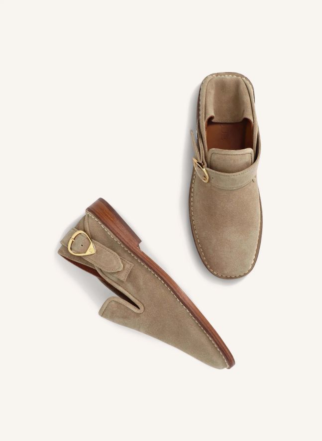 Slippers Lucca Suède | Taupe