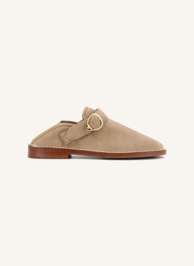 Slippers Lucca Suède | Taupe