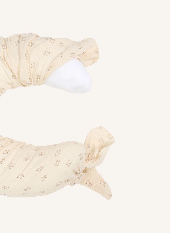 Coussin de maternité Brown Hoshi Birds | Beige