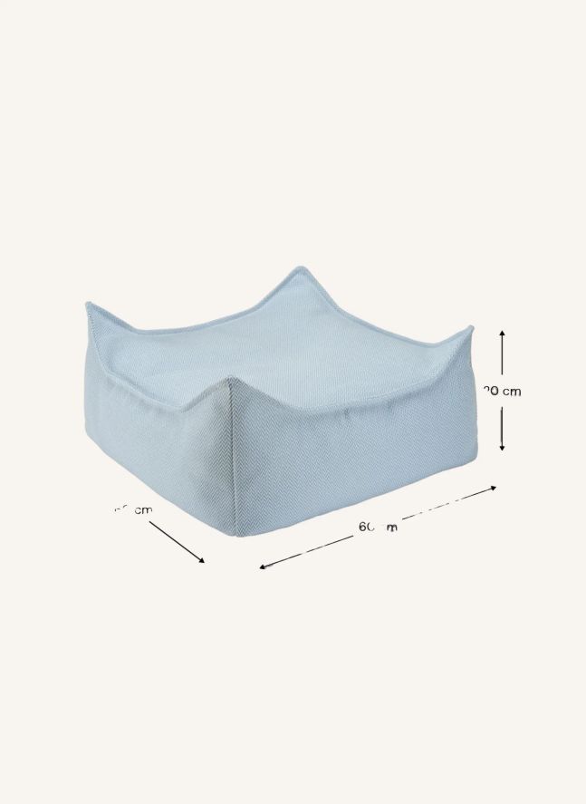 Outdoor ottoman | Light blue