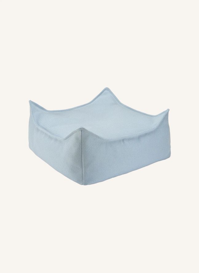 Pouf ottoman d'extérieur | Bleu ciel
