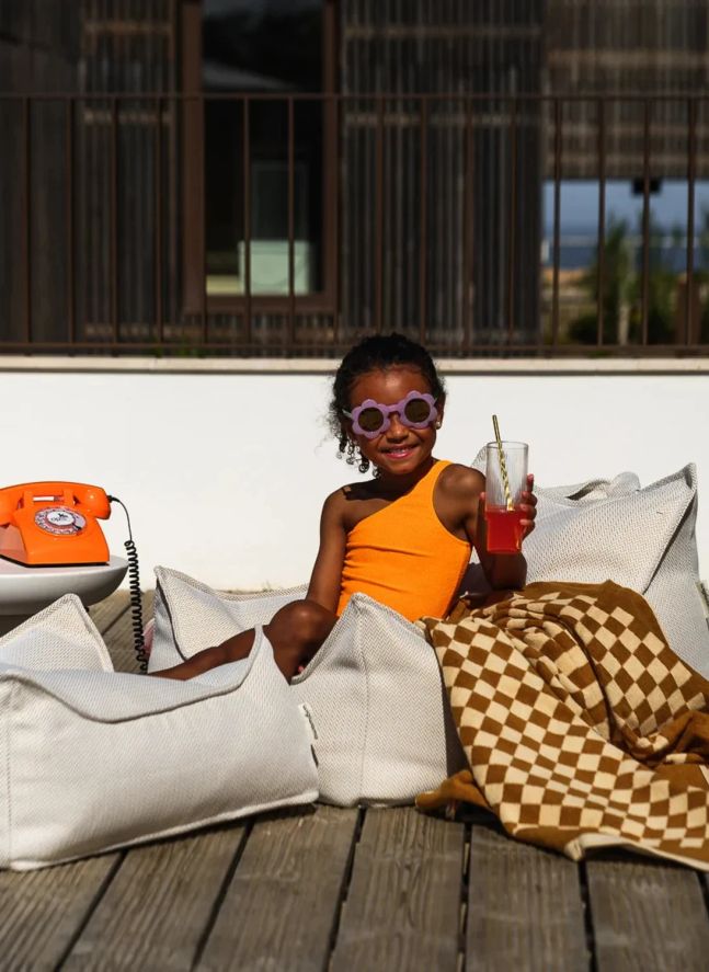 Outdoor ottoman | Sand