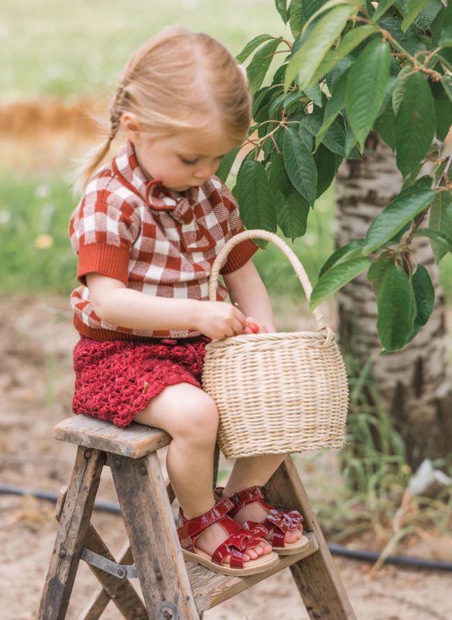 Sandals Gry  | Cherry red