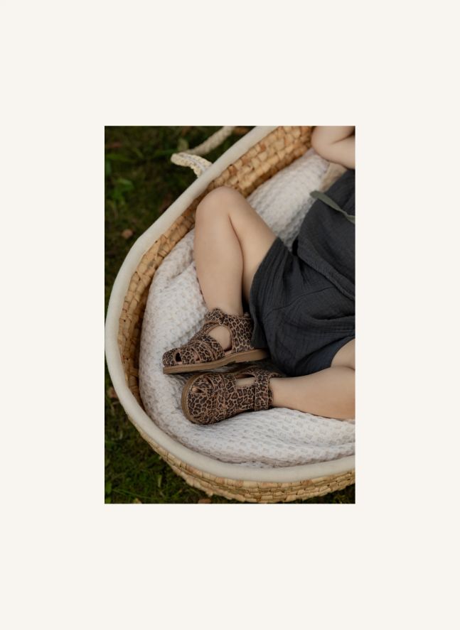 Leopard Classic Scratch Sandals | Brown