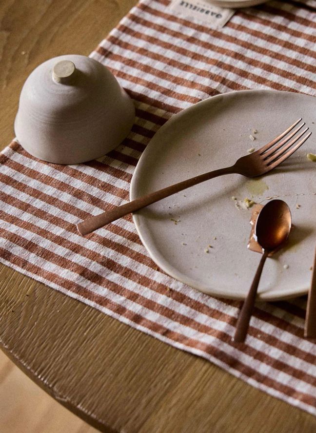Set de table vichy Moka  | Mocha
