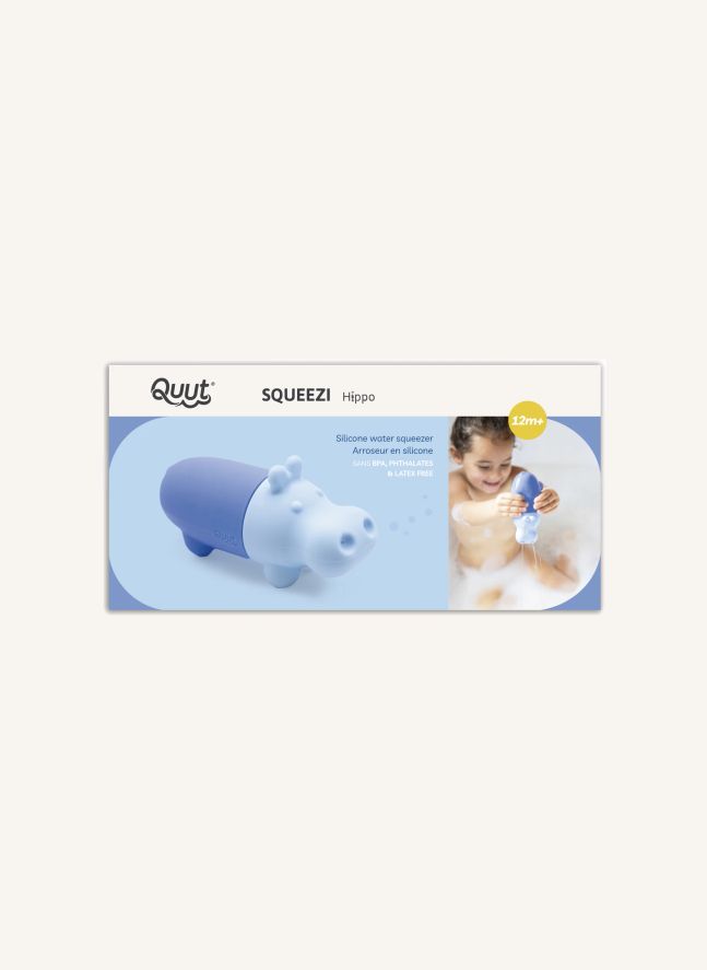 Jouet de bain Squeezi Hippo | Bleu