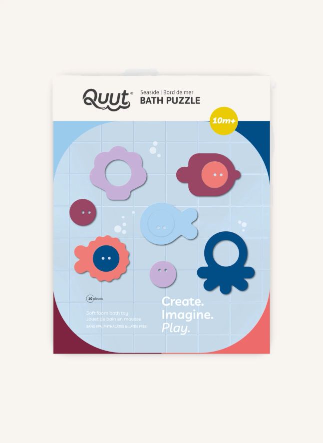 Seaside bath puzzle | Burgundy