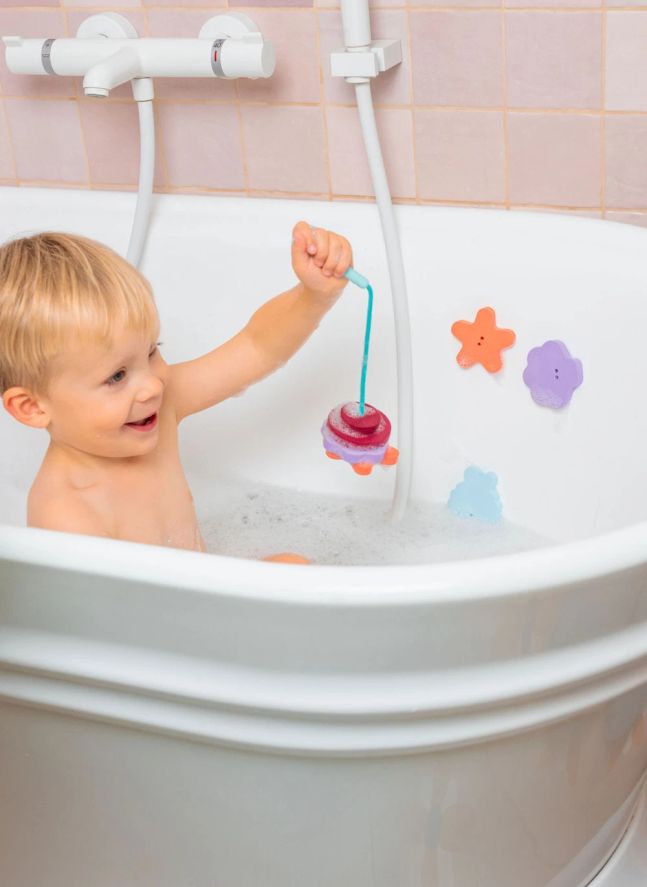 Bord de Mer bath fishing game | Burgundy